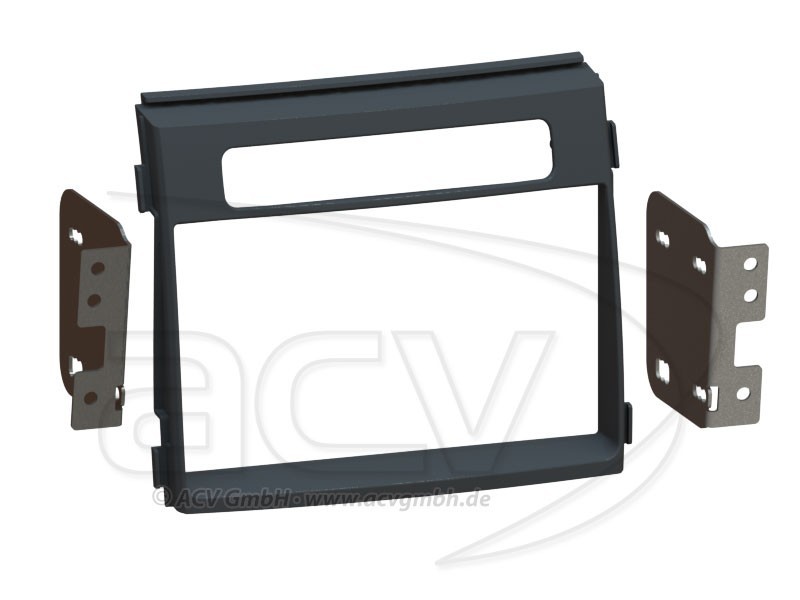 2-DIN Radioblende Kia Soul 11/2011 - 03/2014 Einbaurahmen Radiohalterung Doppel