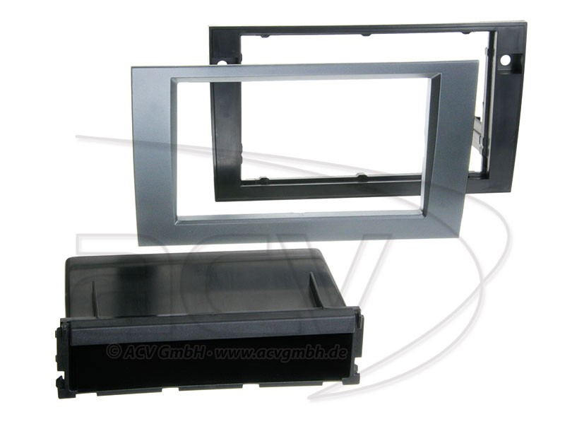 1-DIN Radioblende Audi A4 B6 B7 8E Seat Exeo Einbaurahmen Radiohalterung