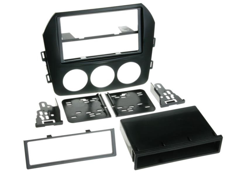 1-DIN / 2-DIN Radioblende mit Fach Mazda MX-5 NC Facelift Einbaurahmen 1-DIN / 2-DIN Radioblende mit Fach Mazda MX-5 NC Facelift Einbaurahmen