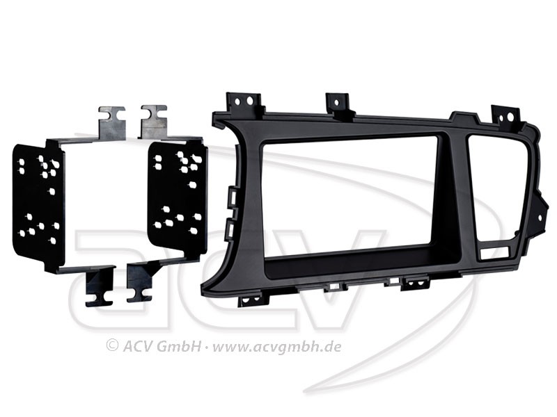 2-DIN Radioblende KIA Optima ab 03/2012 Einbaurahmen Radiohalterung Doppel-DIN