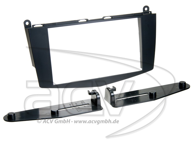 2-DIN Radioblende Mercedes C-Klasse W204 S204 schwarz 2-DIN Radioblende Mercedes C-Klasse W204 S204 schwarz