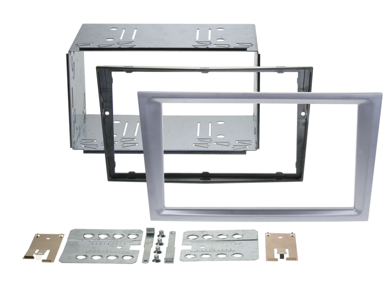 2-DIN Radioblende Silber Opel Corsa Meriva Omega Signum Vectra Vivaro Tigra 2-DIN Radioblende Silber Opel Corsa Meriva Omega Signum Vectra Vivaro Tigra
