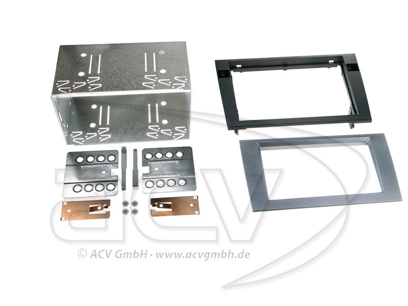 Radioblende 2-DIN Audi A4 B6 B7 8E Seat Exeo Einbaurahmen Radiohalterung