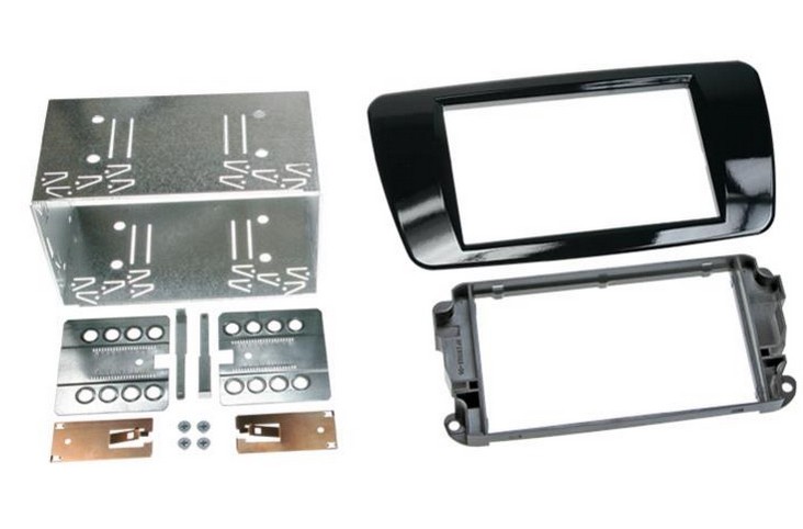 2-DIN Radioblende Einbaurahmen Seat Ibiza 6J 6JN ST Radiohalterung Klavierlack
