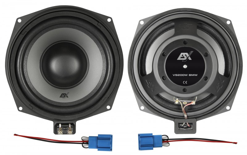 ESX VISION VS-200W Lautsprecher BMW 1er E81 E82 E87 E88 F20 F21 2er F22 X6 E71