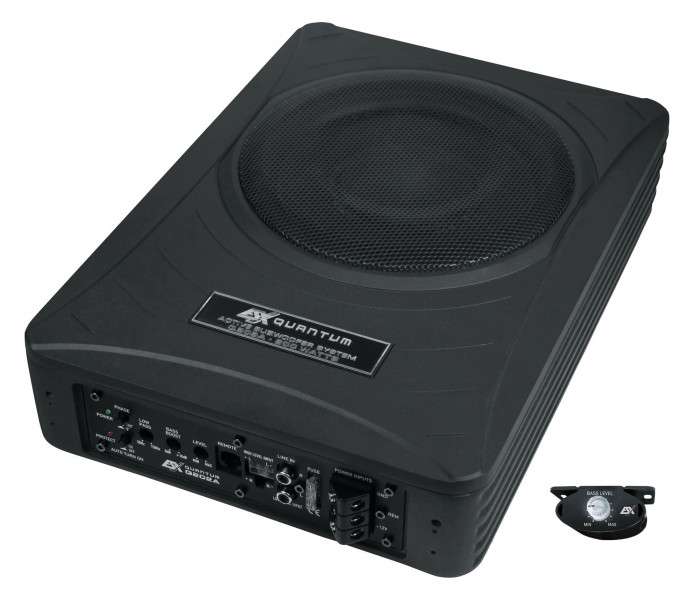 ESX Quantum Q-202A Aktiv-Subwoofer mit integriertem Verstärker 20 cm Untersitz