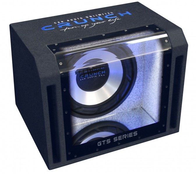 Crunch GTS-400 Single Bandpass Subwoofer Kiste 30 cm 800 Watt max GTS 400
