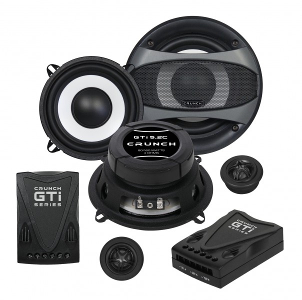 Crunch GTI-5.2C 2-Wege Komponentensystem 13 cm Kompo-System 130 mm