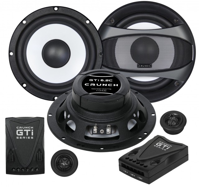 Crunch GTI-6.2C 2-Wege Komponentensystem 16,5 cm Kompo-System 165 mm Crunch GTI-6.2C 2-Wege Komponentensystem 16,5 cm Kompo-System 165 mm