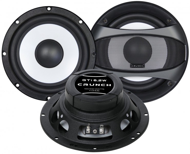 Crunch GTI-6.2W Woofer Set Kickbass Lautsprecher Set 16,5 cm 165 mm Crunch GTI-6.2W Woofer Set Kickbass Lautsprecher Set 16,5 cm 165 mm
