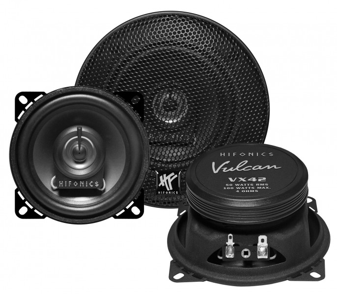 Hifonics  VX-42 Vulcan Koaxialsystem 10 cm 100 Watt max. Lautsprecher 100 mm