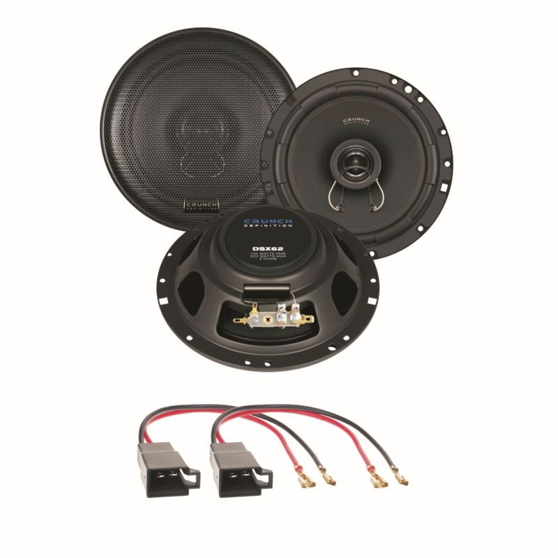 CRUNCH DSX62 16,5 cm 2 Wege Lautsprecher Einbauset für Golf 3 Vento Passat 35i CRUNCH DSX62 16,5 cm 2 Wege Lautsprecher Einbauset für Golf 3 Vento Passat 35i