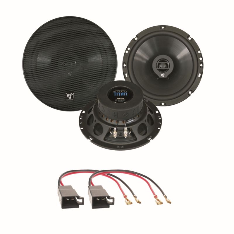 HIFONICS TITAN TS-62 16,5 cm 2 Wege Lautsprecher Einbauset für Golf 3 Vento Passat 35i HIFONICS TITAN TS-62 16,5 cm 2 Wege Lautsprecher Einbauset für Golf 3 Vento Passat 35i