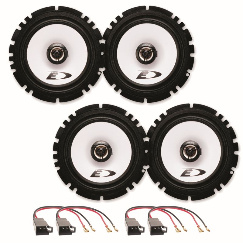 ALPINE SXE-1725S 16,5 cm  vorne und hinten Einbauset für Golf 3 Vento Passat 35i