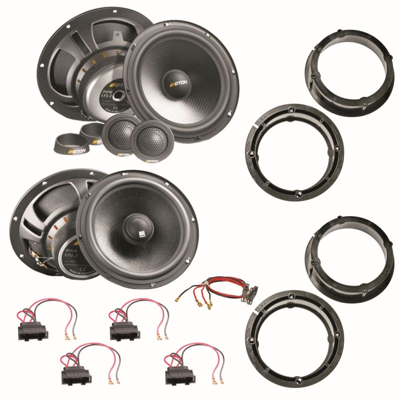 ETON POW172.2 PRX170.2 vorne und hinten Einbauset für Seat Leon 1M Toledo