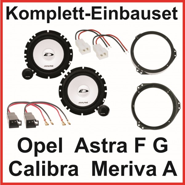 Lautsprecher Set Astra F G Calibra Meriva A ALPINE SXE-1750S 2 Wege System vorne Lautsprecher Set Astra F G Calibra Meriva A ALPINE SXE-1750S 2 Wege System vorne
