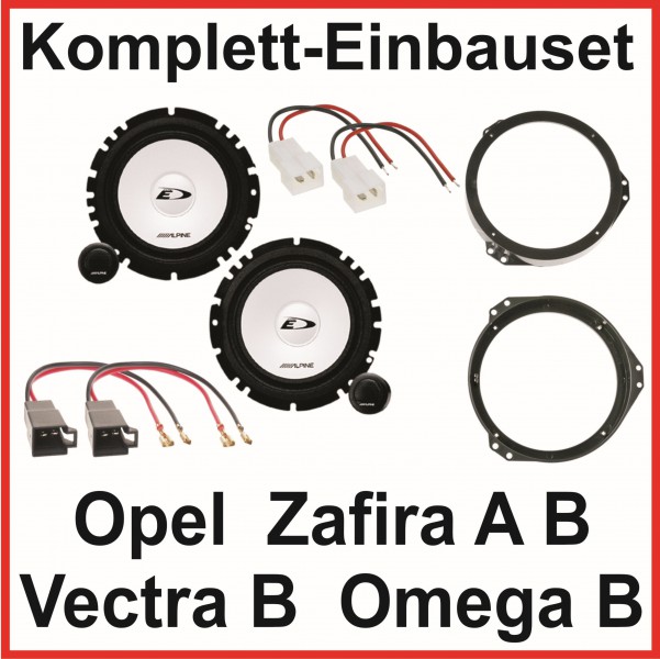 Lautsprecher Set Opel Omega B Vectra B Zafira A B ALPINE SXE-1750S 2 Wege vorne