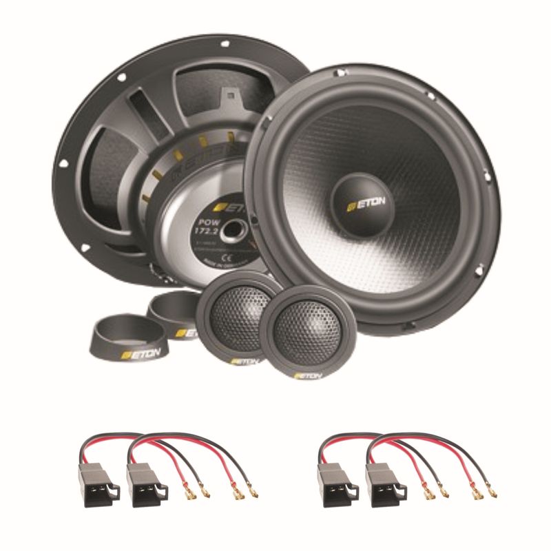ETON POW172.2 2 Wege Lautsprecher 16,5 cm vorne Einbauset für Golf 3 Vento Passat 35i ETON POW172.2 2 Wege Lautsprecher 16,5 cm vorne Einbauset für Golf 3 Vento Passat 35i