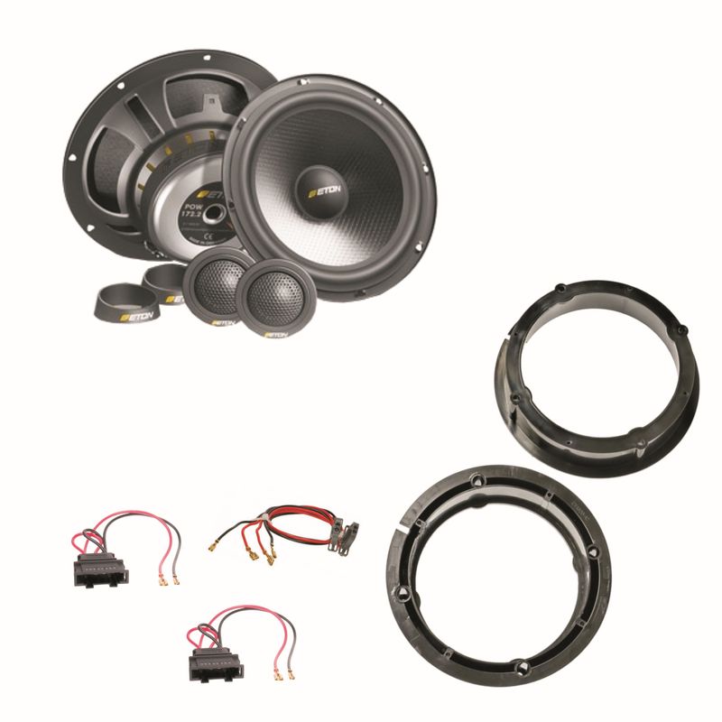 ETON POW172.2 2 Wege System 16,5 cm vorne Einbauset für Passat 3B 3BG Beetle ETON POW172.2 2 Wege System 16,5 cm vorne Einbauset für Passat 3B 3BG Beetle