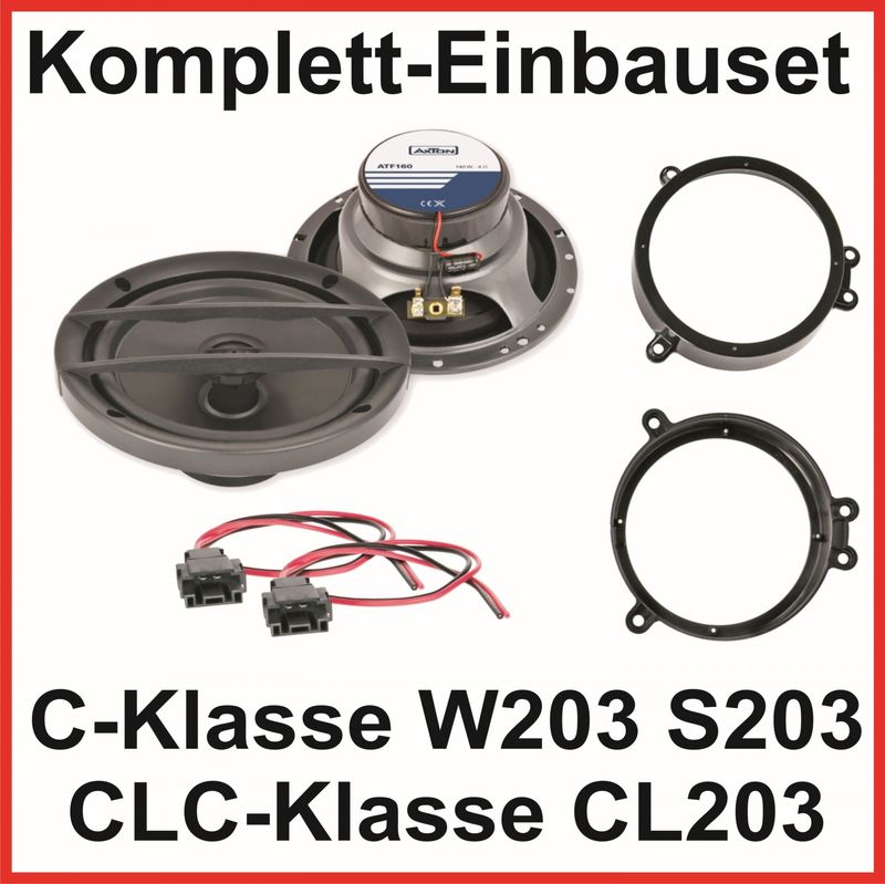 Lautsprecher Set C Klasse W203 S203 CLC CL203 Axton ATF160 2 Wege System vorne Lautsprecher Set C Klasse W203 S203 CLC CL203 Axton ATF160 2 Wege System vorne