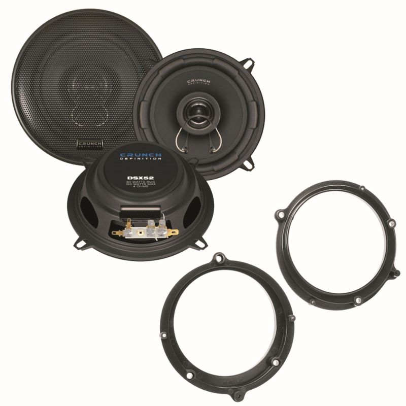 Crunch DSX52 2 Wege Lautsprecher System vorne Einbauset für Audi A4 B5