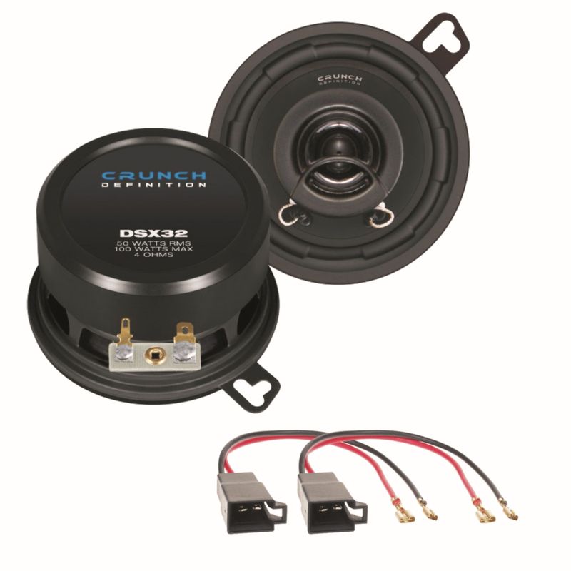 CRUNCH DSX32 8,8 cm 2 Wege Koaxial Lautsprecher für Polo 86C Golf 2 CRUNCH DSX32 8,8 cm 2 Wege Koaxial Lautsprecher für Polo 86C Golf 2