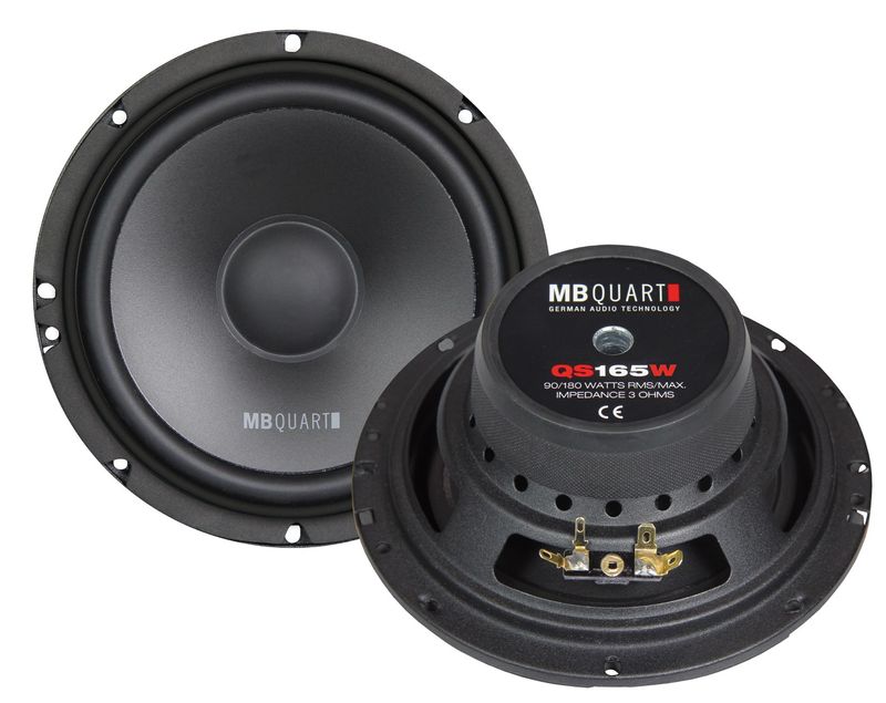 MB QUART QS165W Woofer Set Kickbass Lautsprecher 16,5 cm 165 mm 180 Watt max. MB QUART QS165W Woofer Set Kickbass Lautsprecher 16,5 cm 165 mm 180 Watt max.