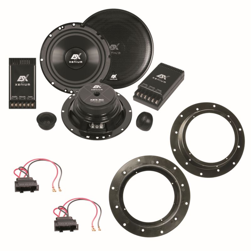 ESX XE-6.2C Kompo Lautsprecher Set für Golf 5 Jetta Sharan Tiguan Touareg vorne 