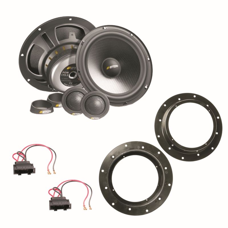 ETON POW172.2 Kompo Lautsprecher Set für Golf 5 Jetta Sharan Tiguan Touareg vorne 