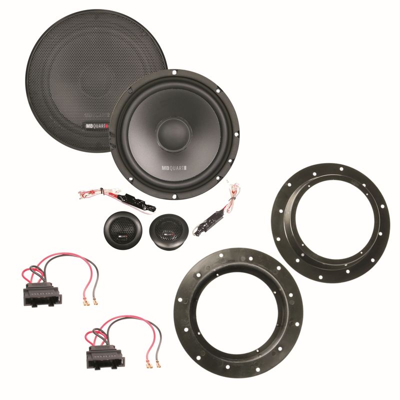 MB Quart QS165 Kompo Lautsprecher Set für Golf 5 Jetta Sharan Tiguan Touareg vorne 