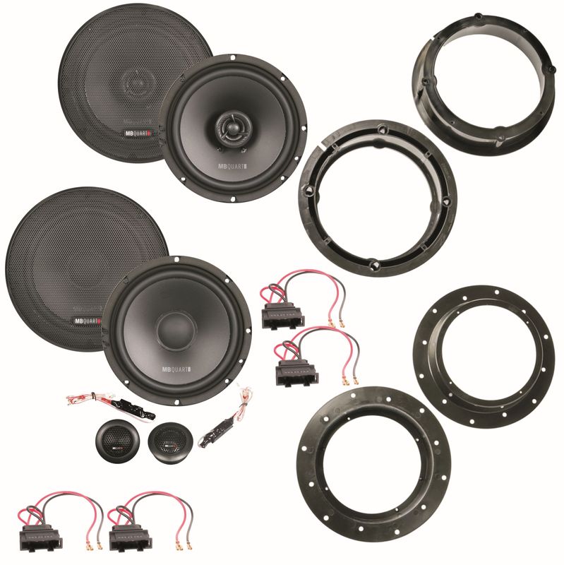 MB Quart QS165 QX165 Lautsprecher vorne hinten Einbauset für Golf 5 MB Quart QS165 QX165 Lautsprecher vorne hinten Einbauset für Golf 5