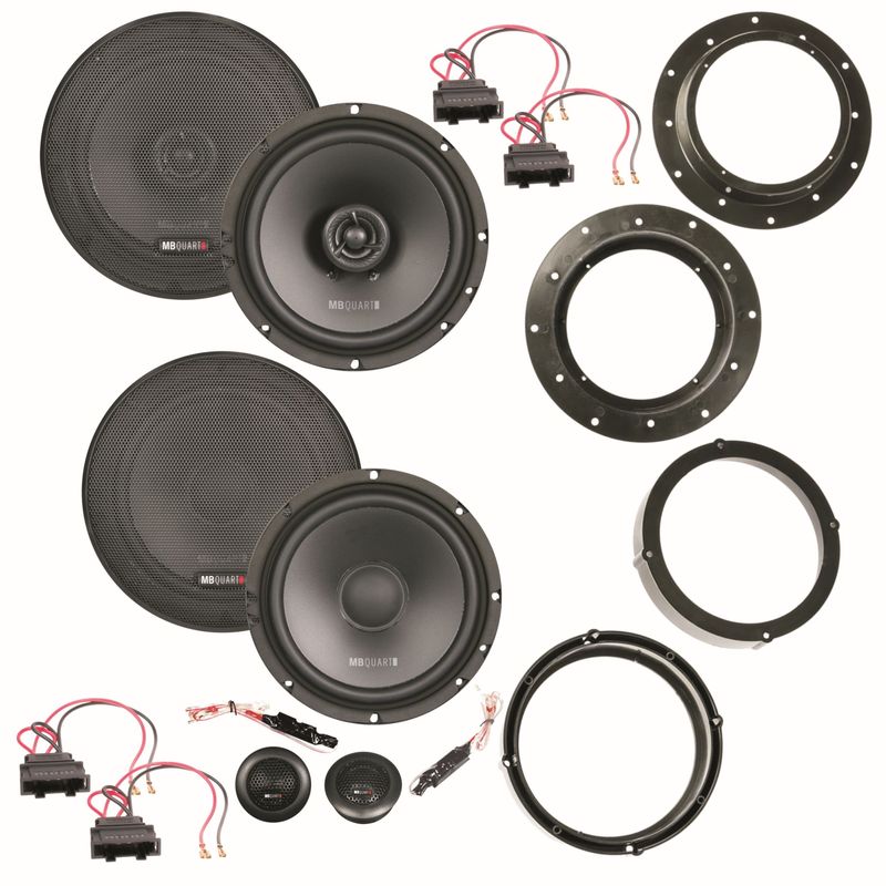 MB Quart QS165 QX165 2 Wege System vorne hinten Einbauset für Jetta Tiguan MB Quart QS165 QX165 2 Wege System vorne hinten Einbauset für Jetta Tiguan
