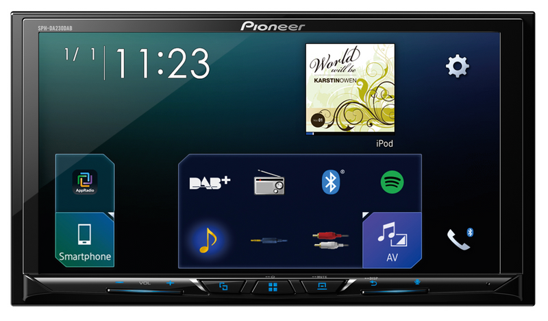 PIONEER SPH-DA230DAB 2-DIN Moniceiver Digitalradio CarPlay Android Auto USB