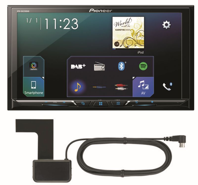 PIONEER SPH-DA230DAB 2-DIN Digitalradio CarPlay Android Auto USB inkl Antenne