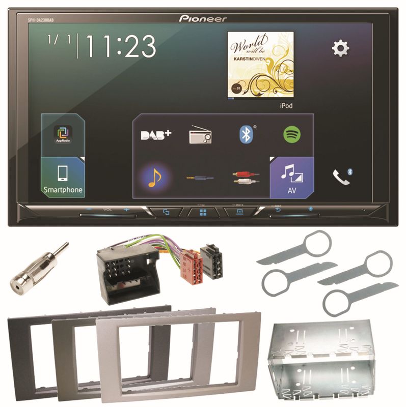 Pioneer SPH-DA230DAB Bluetooth USB Einbauset für Ford Focus C-Max Fiesta Transit Pioneer SPH-DA230DAB Bluetooth USB Einbauset für Ford Focus C-Max Fiesta Transit