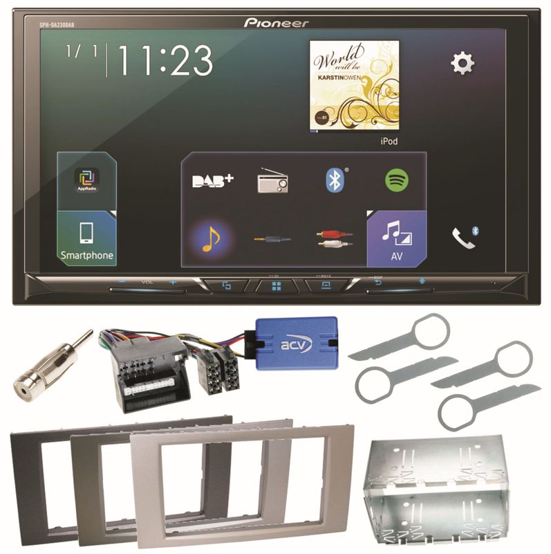 Pioneer SPH-DA230DAB Bluetooth USB Einbauset für Ford Focus Fusion Galaxy S-Max Pioneer SPH-DA230DAB Bluetooth USB Einbauset für Ford Focus Fusion Galaxy S-Max