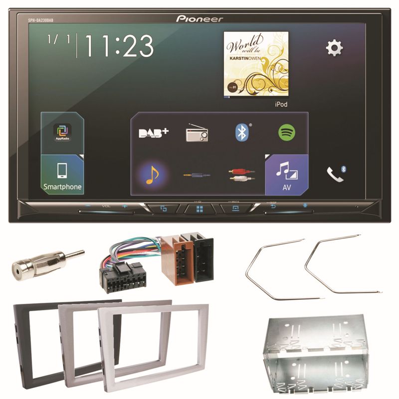 Pioneer SPH-DA230DAB Bluetooth Einbauset für Opel Vectra Omega Corsa Signum Meriva Pioneer SPH-DA230DAB Bluetooth Einbauset für Opel Vectra Omega Corsa Signum Meriva