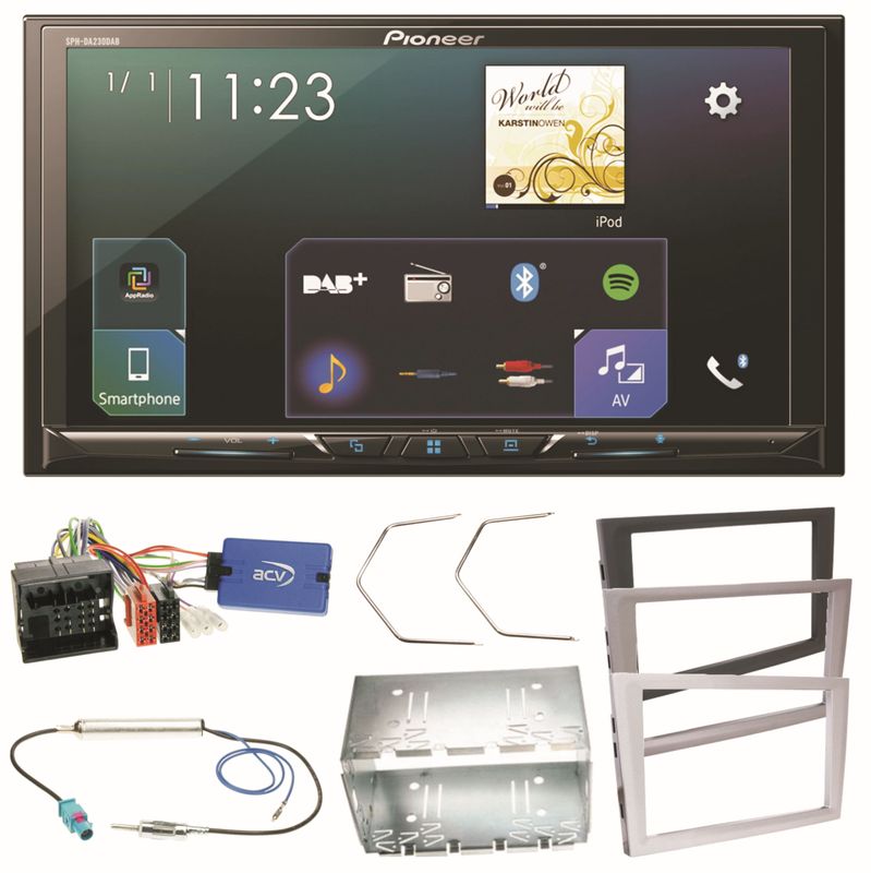 Pioneer SPH-DA230DAB Bluetooth USB Einbauset für Opel Vectra Meriva Signum Corsa Pioneer SPH-DA230DAB Bluetooth USB Einbauset für Opel Vectra Meriva Signum Corsa
