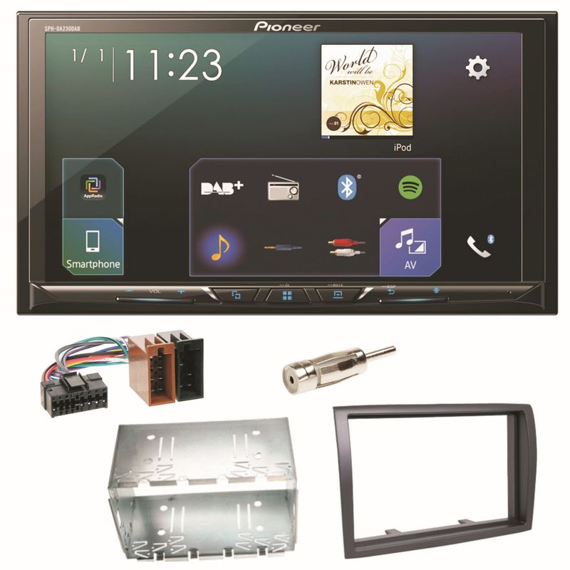 Pioneer SPH-DA230DAB Bluetooth Autoradio Einbauset für Fiat Ducato Boxer Jumper Pioneer SPH-DA230DAB Bluetooth Autoradio Einbauset für Fiat Ducato Boxer Jumper