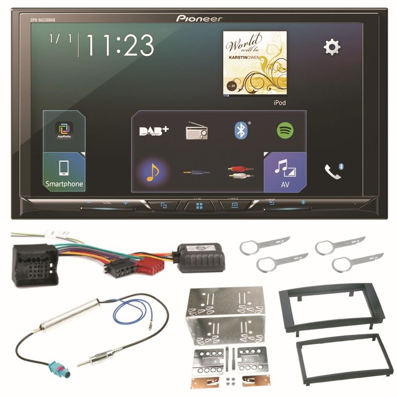 Pioneer SPH-DA230DAB Bluetooth USB Einbauset für T5 2003-2015 Multivan Pioneer SPH-DA230DAB Bluetooth USB Einbauset für T5 2003-2015 Multivan