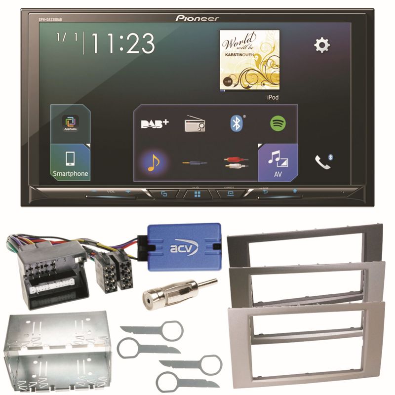 Pioneer SPH-DA230DAB Bluetooth Autoradio Einbauset für Ford Focus C-Max Fiesta Transit Pioneer SPH-DA230DAB Bluetooth Autoradio Einbauset für Ford Focus C-Max Fiesta Transit