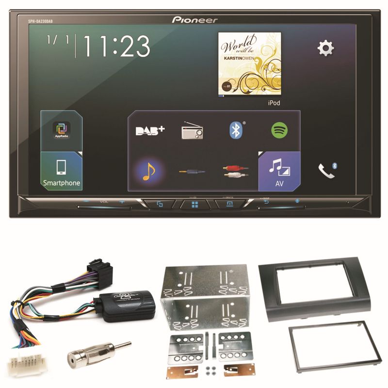 Pioneer SPH-DA230DAB CarPlay Android Auto Einbauset für Suzuki Swift Sport EZ MZ Pioneer SPH-DA230DAB CarPlay Android Auto Einbauset für Suzuki Swift Sport EZ MZ