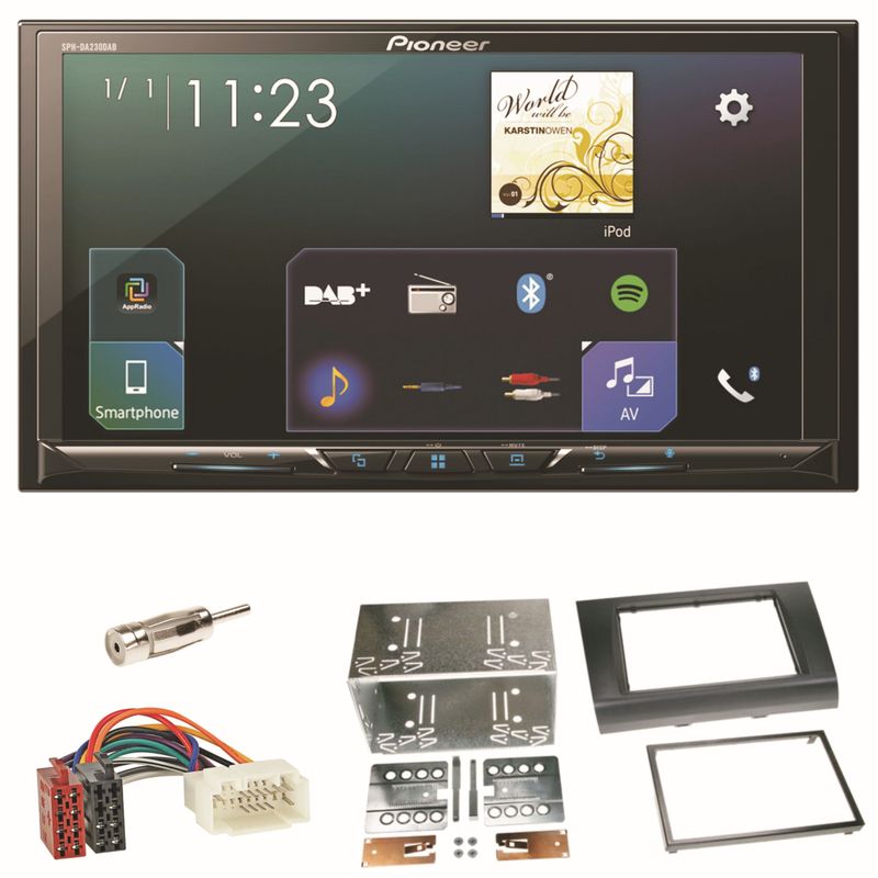 Pioneer SPH-DA230DAB CarPlay Android Auto Einbauset für Suzuki Swift Sport EZ MZ Pioneer SPH-DA230DAB CarPlay Android Auto Einbauset für Suzuki Swift Sport EZ MZ