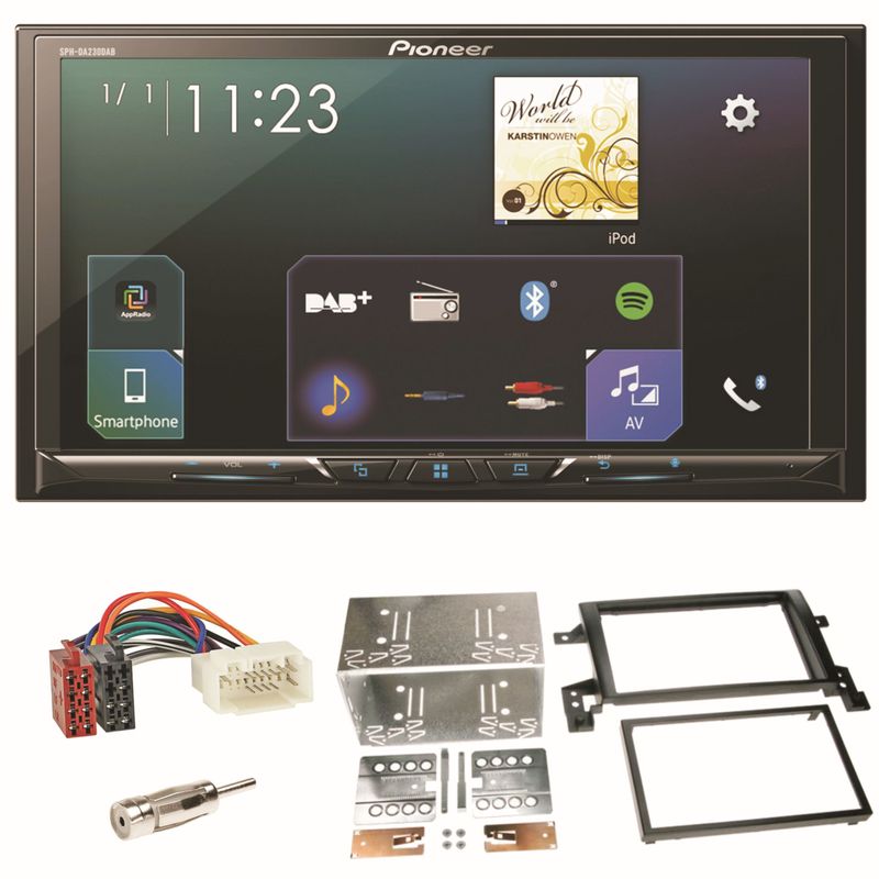 Pioneer SPH-DA230DAB CarPlay Android Auto Einbauset für Suzuki Grand Vitara JT Pioneer SPH-DA230DAB CarPlay Android Auto Einbauset für Suzuki Grand Vitara JT