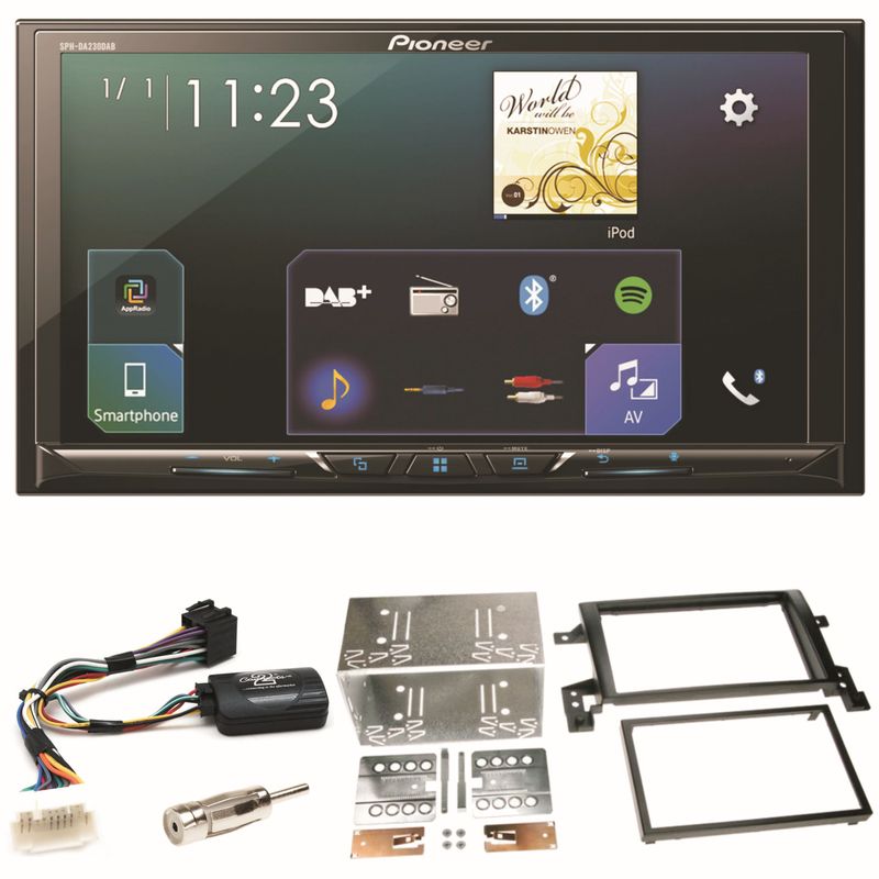 Pioneer SPH-DA230DAB CarPlay Android Auto Einbauset für Suzuki Grand Vitara JT Pioneer SPH-DA230DAB CarPlay Android Auto Einbauset für Suzuki Grand Vitara JT