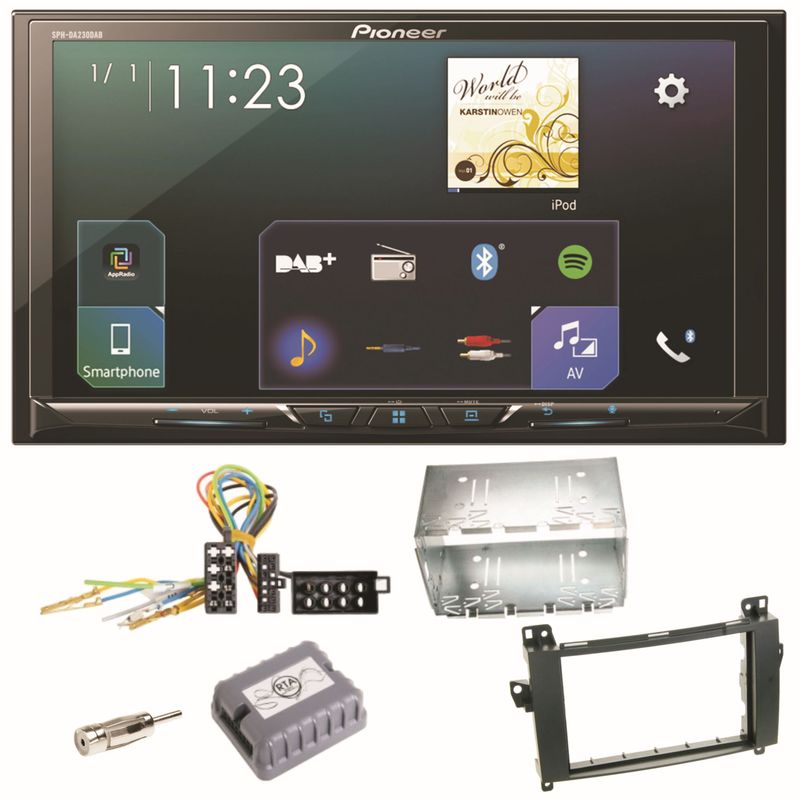 Pioneer SPH-DA230DAB Bluetooth Autoradio Einbauset für Mercedes Vito Viano W639 Pioneer SPH-DA230DAB Bluetooth Autoradio Einbauset für Mercedes Vito Viano W639