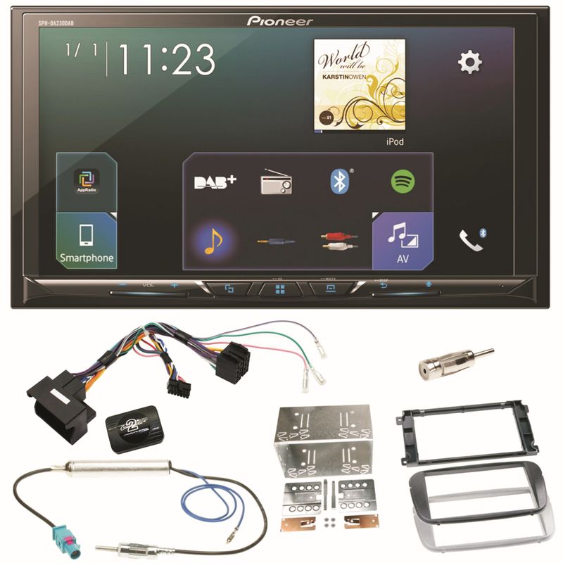 Pioneer SPH-DA230DAB Bluetooth USB Einbauset für Ford Focus Mondeo S-Max Galaxy Pioneer SPH-DA230DAB Bluetooth USB Einbauset für Ford Focus Mondeo S-Max Galaxy