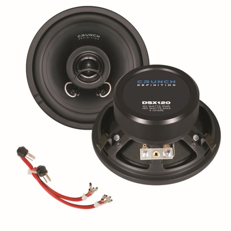 CRUNCH DSX120 12 cm 2 Wege Koaxial Lautsprecher für vorne W124 Limousine Coupé