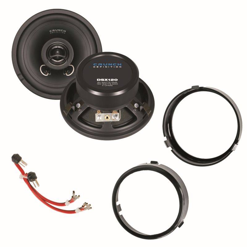 CRUNCH DSX120 12 cm 2 Wege Koaxial Lautsprecher für Hutablage W124 Limousine