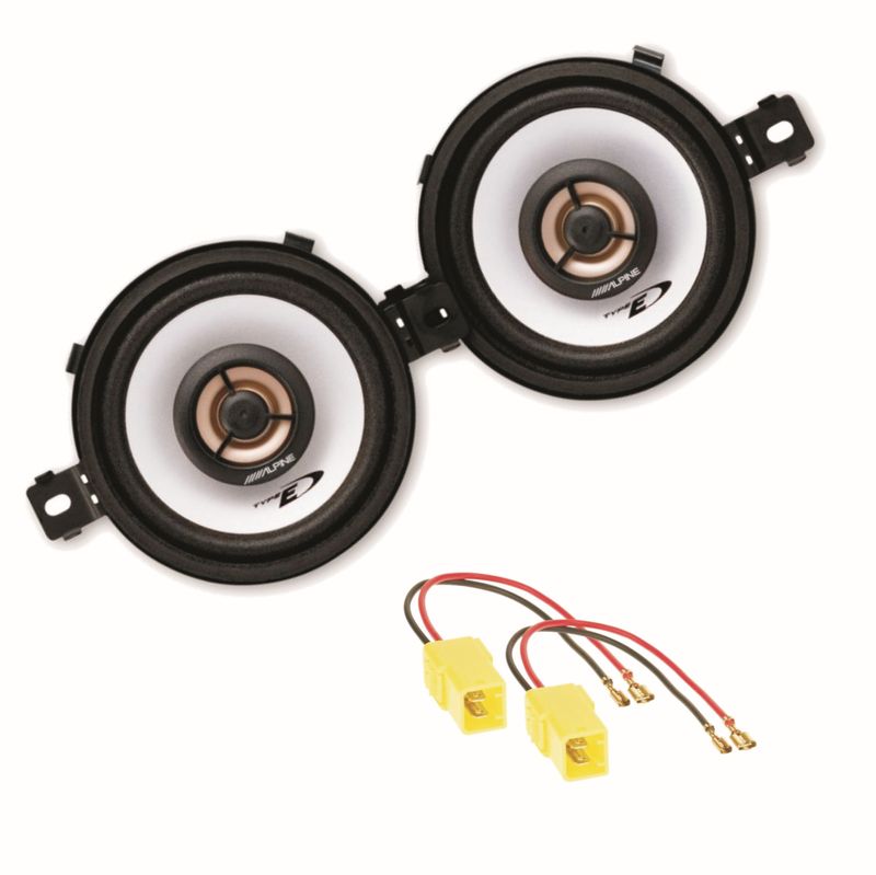 ALPINE SXE-0825S 8,7 cm 2 Wege Koaxial Lautsprecher für Fiat Punto Typ 176